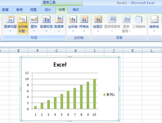 給Excel圖表添加坐標軸標題