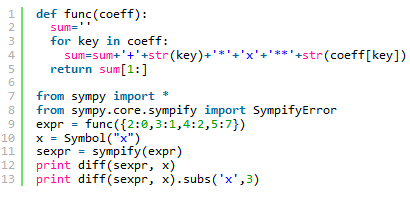 Python求導數的方法